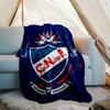 1pc Club Nacional de Football Theme Blanket - Digital Print, Polyester, Cozy for All Seasons, Perfect for Outdoor, and Travel