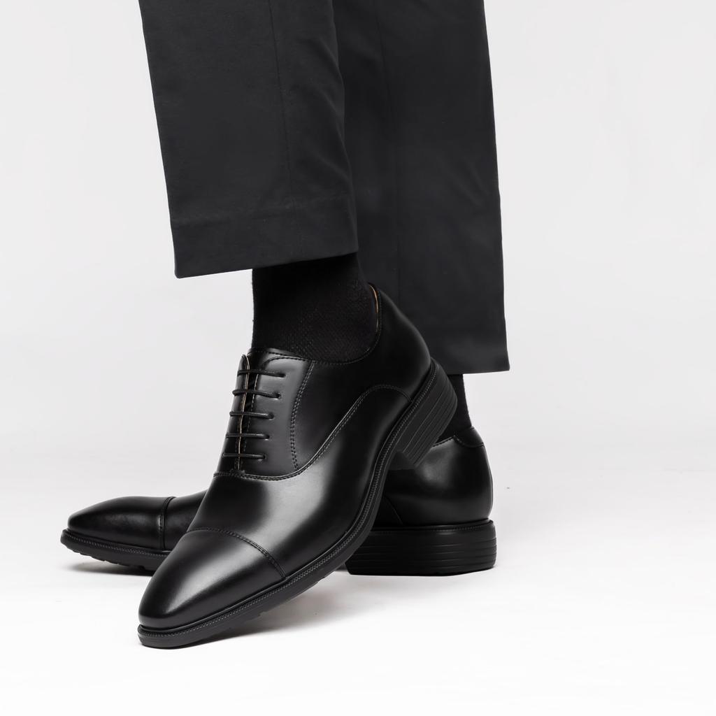 Foxsense Деловые кожаные туфли Натуральная внутренняя Премиум размер Мужская обувь, Обувь, Кожа, Кроссовки с прямым мыском, Дышащие, Броги, Удобные,