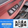 Car Styling Window Glass Lift Button Cover Decorative Sticker for BMW 5 Series G30 G31 Carbon Fiber Pattern Interior