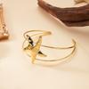 Fahion Starfish Adjustable Cuff Bracelet for Women Boho Starfish Upper Arm Open Bangle Festival Party Jewelry Gift