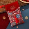 New Year Blessing Words Brocade Red Envelope Brocade Cloth Tassel Cloth Money Pocket HongBao Spring Festival New Year Money Bag