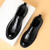 2025 leather shoes men's shoes casual one-pedal loafers leather business dress wedding shoes fashion trend versatile
