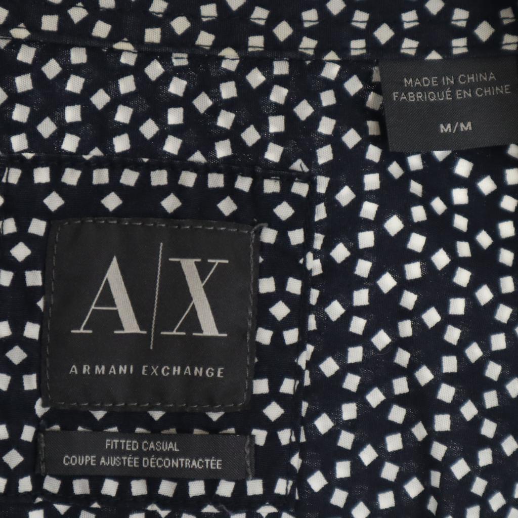 Armani Exchange Рубашка с длинным рукавом M Темно-синий система Мужская Б/У