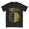 Футболка с изображением рок-группы Nirvana Летняя Хлопковая футболка с Куртом Кобейном для мужчин Повседневная футболка Короткий рукав Винтажные футболки