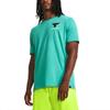 Under Armour Johnson Series LC Brahma Letter Logo Спортивная футболка с коротким рукавом для мужчин, топы, зеленая 1379839-369