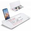 Mini Desk Whiteboard with Storage - Multi-Purpose Glass Board, Small, Mini Size, Freestanding Tabletop, for Office, Home, Kids, and School