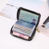 Unisex Zipper Card Holder Wallet - 26 Slots for Cards & Driver's License