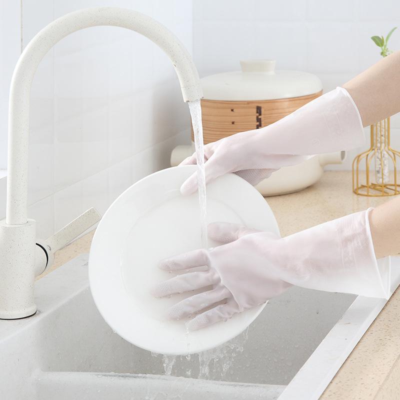 Кухонные резиновые перчатки Бытовые перчатки для уборки Резиновые водонепроницаемые перчатки для мытья посуды Чистящие перчатки для кухни Посуда Садоводство