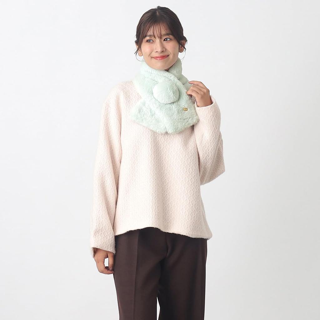 АКСЕССУАРЫ Шубка из искусственного меха с помпоном 50076 Off White [Paul&Joe] [Moonbat]