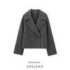 Kaslead Новая женская одежда Западный стиль Старый Цянь Фэн Короткая версия Два пуговицы Шерстяная куртка 06461692802