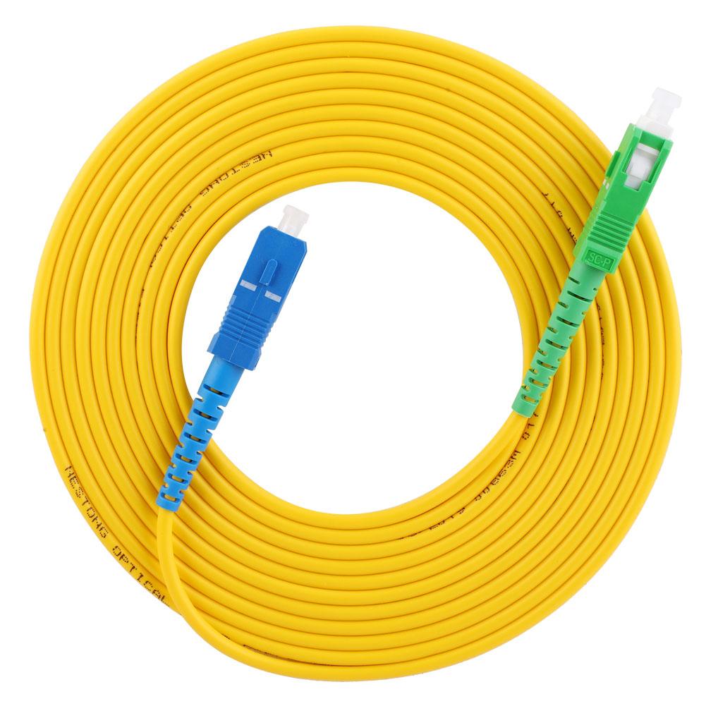 Single Mode Jumper High Quality PVC Sc APC?Sc UPC Netrorking Cables 10 Meters Length