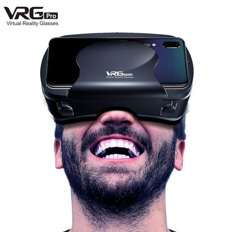 VRG Pro Blue-light 3D VR-гарнитура Широкоугольные умные очки виртуальной реальности Шлем для 5-7 дюймов