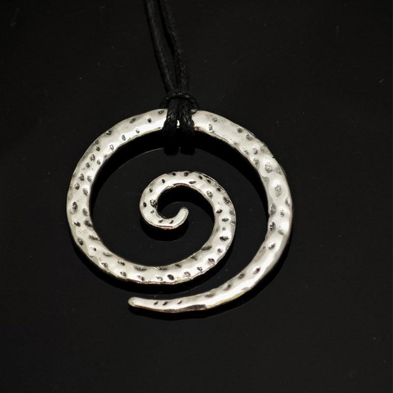 Viking Vintage Spiral Amulet Necklace - Norwegian Men's Party Jewelry