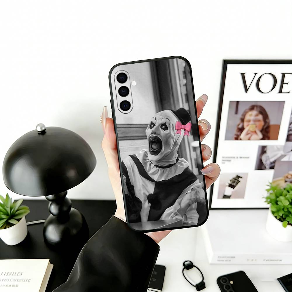 Чехол для телефона T-Terrifier H-Horror C-Clown для Samsung Galaxy A73, A72, A71, A70, A53, A52, A51, Мягкий силиконовый черный чехол