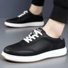 Fashion New Summer Men's Breathable Work Shoes Trendy Casual Sports White Slip On Shoes Versatile Board Shoes For Motorcycle Riders
