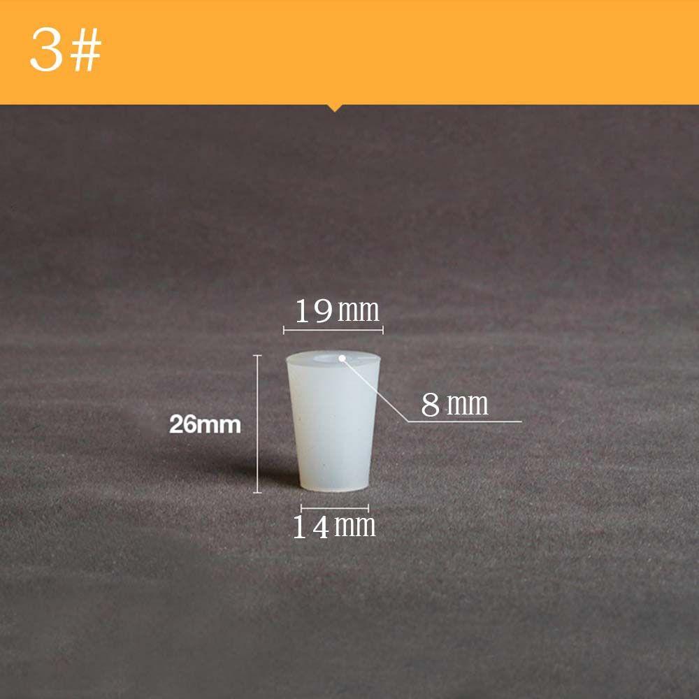 Hollow Water Pipe Wide Mouth Bottle Silicone Fermenter Cover Silicone Plug Test Tube Bottle Stopper