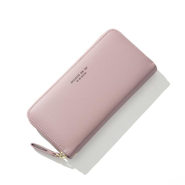 Women's Wallets Brand Designer Long Wallet Female Leather Purse ID Card Holder Women Purses Ladies Clutch Phone Bag