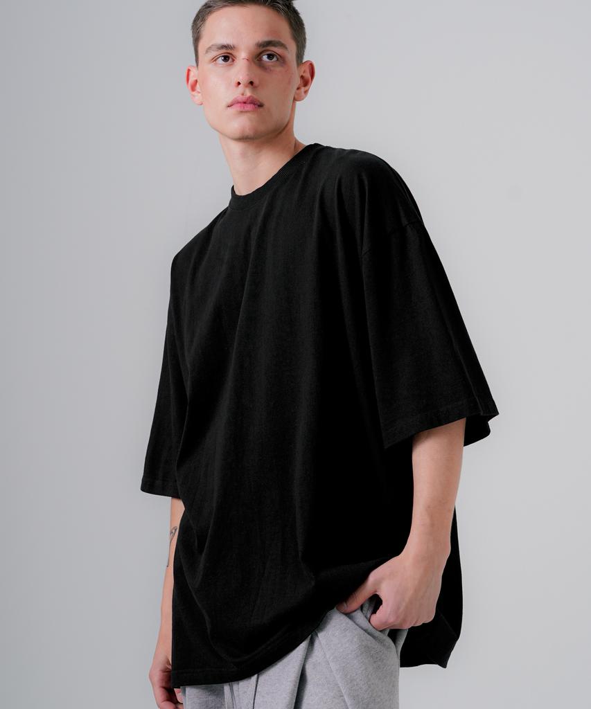EZKATON 20S Pigment Short Sleeve T-Shirt Black Shst6770