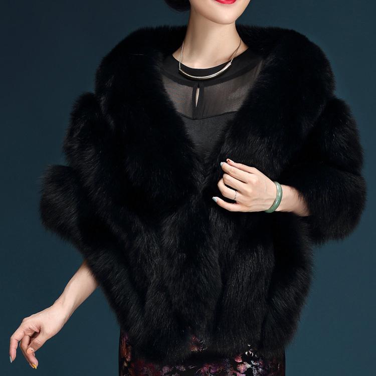 Свадебная шаль Меховая палантина с запахом искусственного меха Вечернее платье Болеро Накидка Свадебная шаль Зимний свадебный плащ