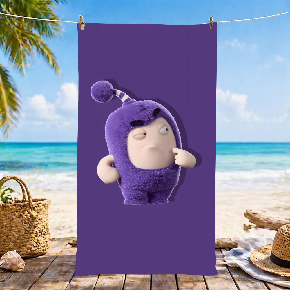 Полотенце O-Oddbods, Микрофибра, Пляжное полотенце, Быстросохнущее, Не собирающее песок, Ультратонкое волокно, Супермягкое.