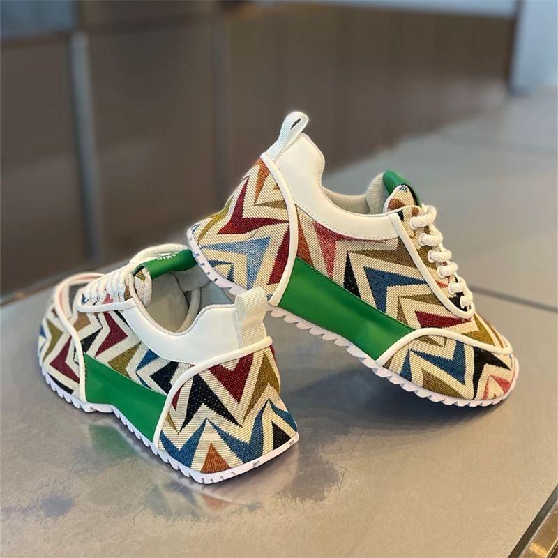 Модные Красивые Трендовые Мужские Туфли Лето Новые Вышитые Тканевые Дышащие Удобные Повседневные Кроссовки Большой размер 39-47