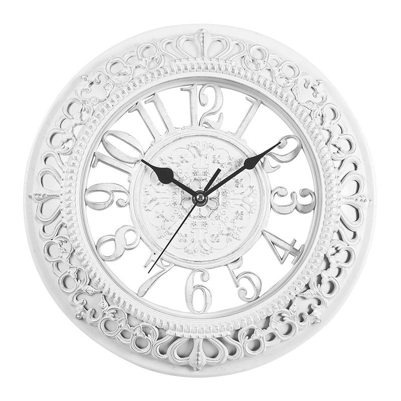 12-дюймовые круглые настенные часы в скандинавском стиле с винтажными цифрами для домашнего декора