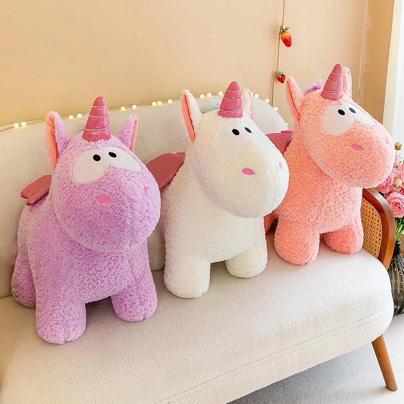 Unicorn Plush Toy Large Size With Pp Cotton Filling For Kids Bedroom Decor