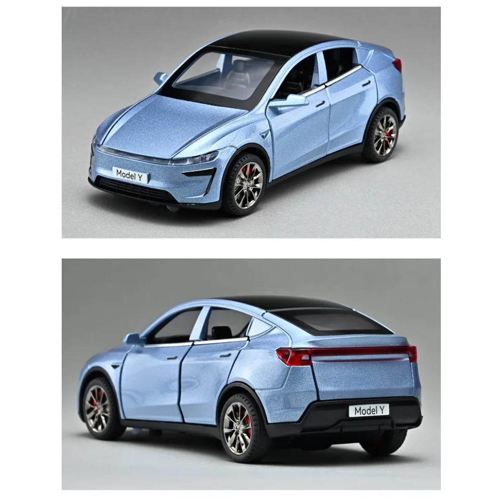 1/32 2025 Model Y SUV Alloy Car Model Diecasts Metal New Energy Vehicles Car Model Simulation Sound and Light Childrens Toy Gift