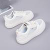 Little White Shoes Women's 2025 Summer New Mesh Breathable Non-slip Thick Sole Heightening Student Shoes Versatile Casual Board Shoes