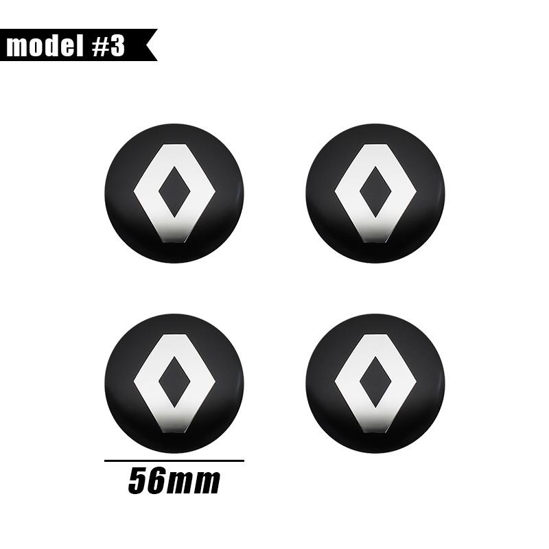 For Renault 2026 New Hub Caps 4Pcs 56mm 60mm 65mm Car Styling Wheel Center Hub Cap Badge Emblem Sticker For Renault Megane 2 Dus