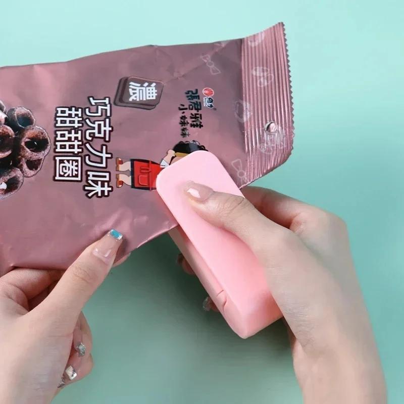 Пластиковый термопакет, запечатывающая машина для упаковки пищевых продуктов, портативный зажим для закусок, запечатывающий зажим, кухонные аксессуары для хранения, домашние гаджеты