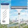 2 In 1 Window Mesh Screen Brush Window Cleaner Magic Broom Wiper Telescopic Long Handle Window Mop Squeegee Wiper Cleaning Tool