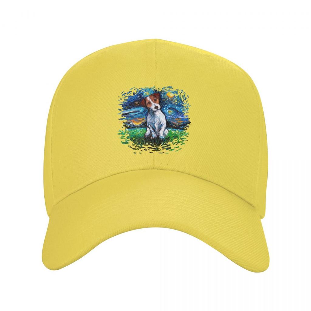 Джек-рассел-терьер, бейсбольная кепка с ночным небом, регулируемая шапка для папы для взрослых, собак, домашних животных, унисекс, женские уличные шапки Snapback, кепки дальнобойщика