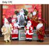 1PC 30cm Standing Santa Christmas Decorations Gift Figure