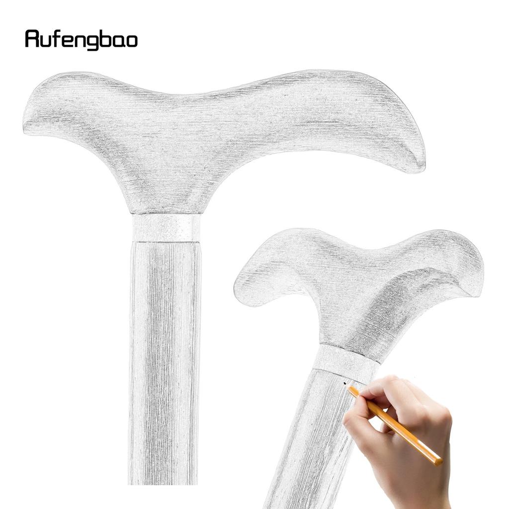 Yellow Wooden Traditional Single Joint Walking Stick Decorative Cospaly Party Wood Walking Cane Halloween Mace Wand Crosier 97cm