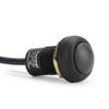 Waterproof Momentary Reset ON/OFF Push Button Round Switch with Wire Black