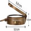 Antique Brass Compass Nautical Pocket Backpacking Compass Leather Case