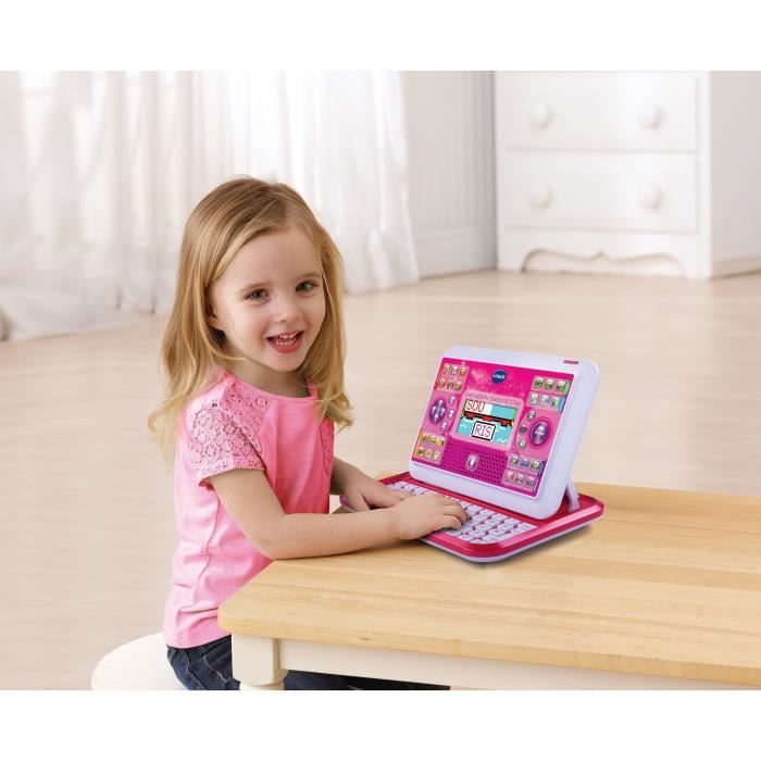 Детский планшетный компьютер VTECH Genius XL Color Pink — 2 в 1 с цветным экраном — смешанный — от 5 лет