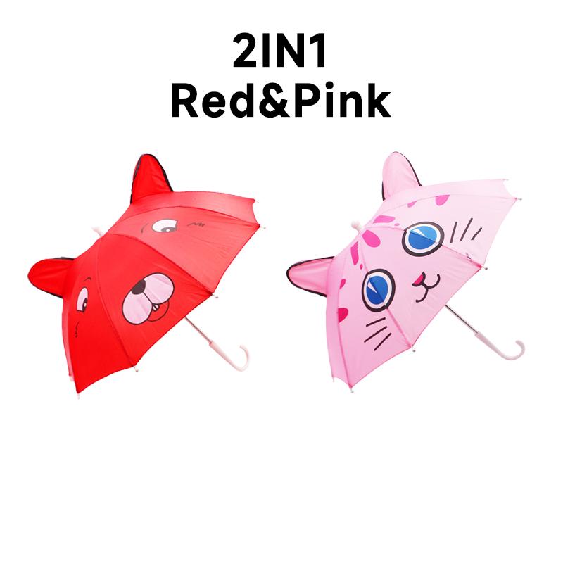 1-2 Years  Baby Umbrella Cute Children Toy Umbrella Men and Women Baby Ears Umbrella Props Mini Dance Toy Umbrella Kids Umbrella