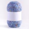 1 Roll DIY Knitting Crochet Rainbow Color Mohair Yarn 50g/ball Hand-woven Dot Comfortable