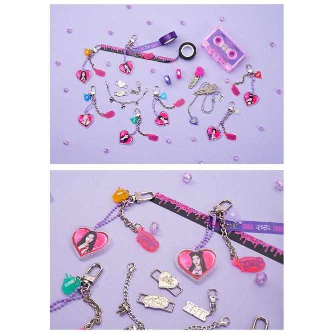 Брелок для ключей BABYMONSTER DRIP из акрила с блестками