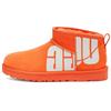 Classic Ultra Mini Chopped Warm Durable Casual Comfortable Plush Ankle Snow Boots Women Boots Orange-Soda 1126373-OGS