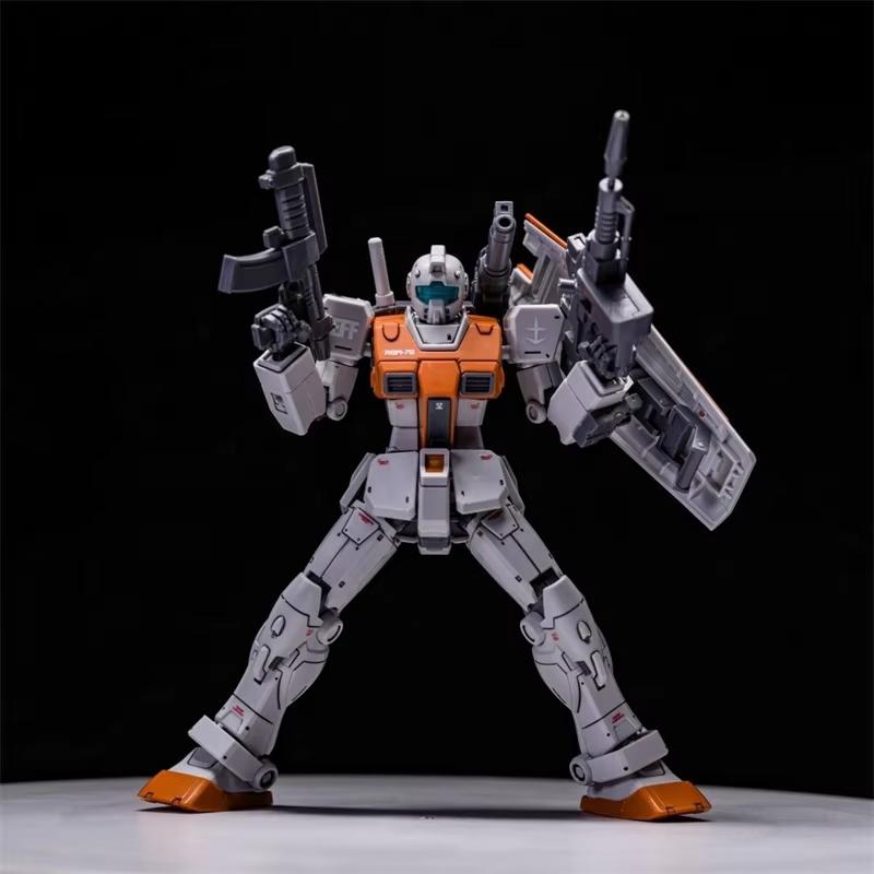 В наличии HG 1/144 RGM-79 GM Марокканская Двойная Пушка Вер. Передний Тип Модель для Сборки Фигурки Действия Робот Пластик Аниме Фигурка