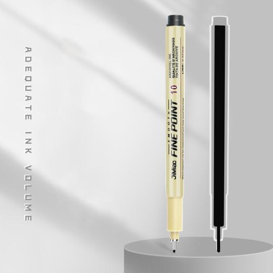 Набор из 12 шт., водостойкая необрастающая лайнер для рисования иллюстраций художников с 12 фломастерами разной ширины