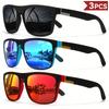 3pc Bicycle Sports Polarized Sunglasses Women Outdoor Cycling Off Road Sun Glasses Men Fishing Sunglasses Set Unisex UV400