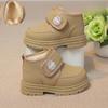 Botas Para Niña Children Shoes Simple Velvet Warm Cotton Shoes Designer New Anti Slip Girl Sneakers Waterproof Baby Snow Boots
