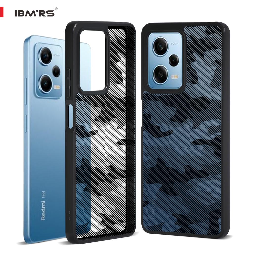 (Comes with Wrist Strap)ibmrs for Xiaomi Note12 Pro/POCO X5 PRO 5G ,camouflage Simple Shockproof Phone Protective Case
