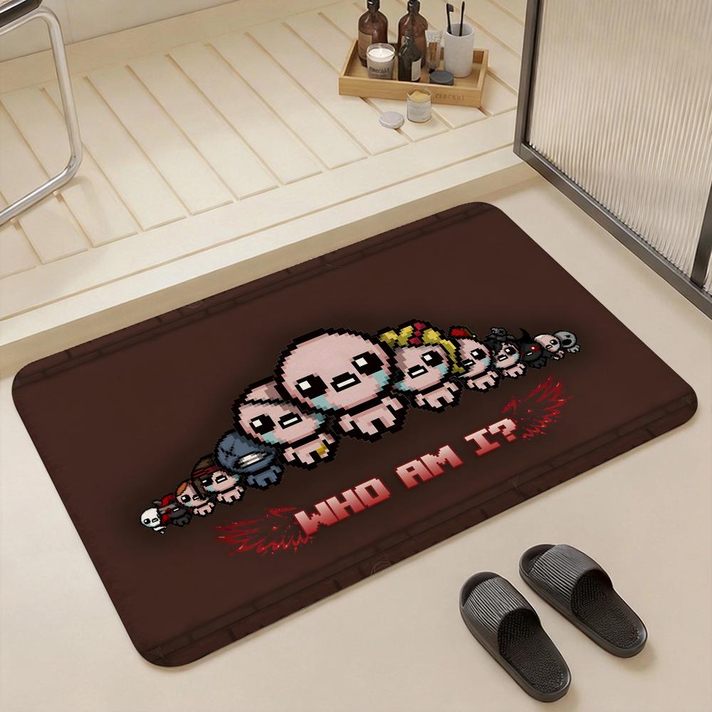 Game T The Binding of Isaac Floor Mat Eco  Flannel Doormat Non Slip Odorless Indoor Floor Rug Soft Short Plush Home Mat