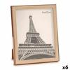 Photo Frame Brown Copper Plastic Glass (23x27x2cm) (6 Units)