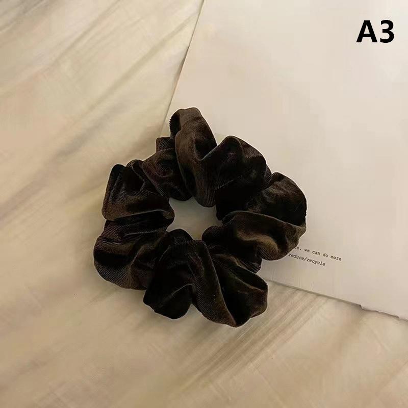 Винтажная бархатная резинка для волос для девочек, держатель для хвоста, большая эластичная резиновая веревка для волос